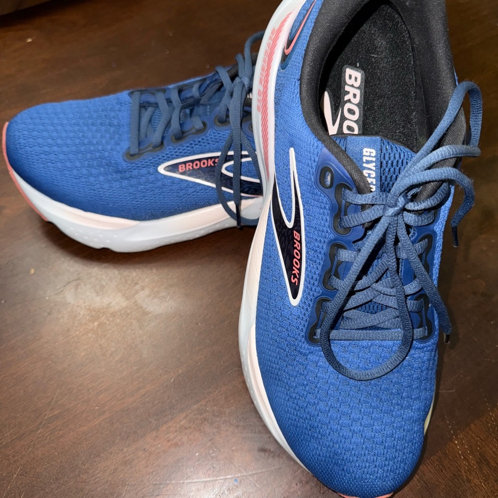 Brooks Navy Pink Athletic Sneakers Women's 9.5 Glycerin GTS 21 - Picture 8 of 9
